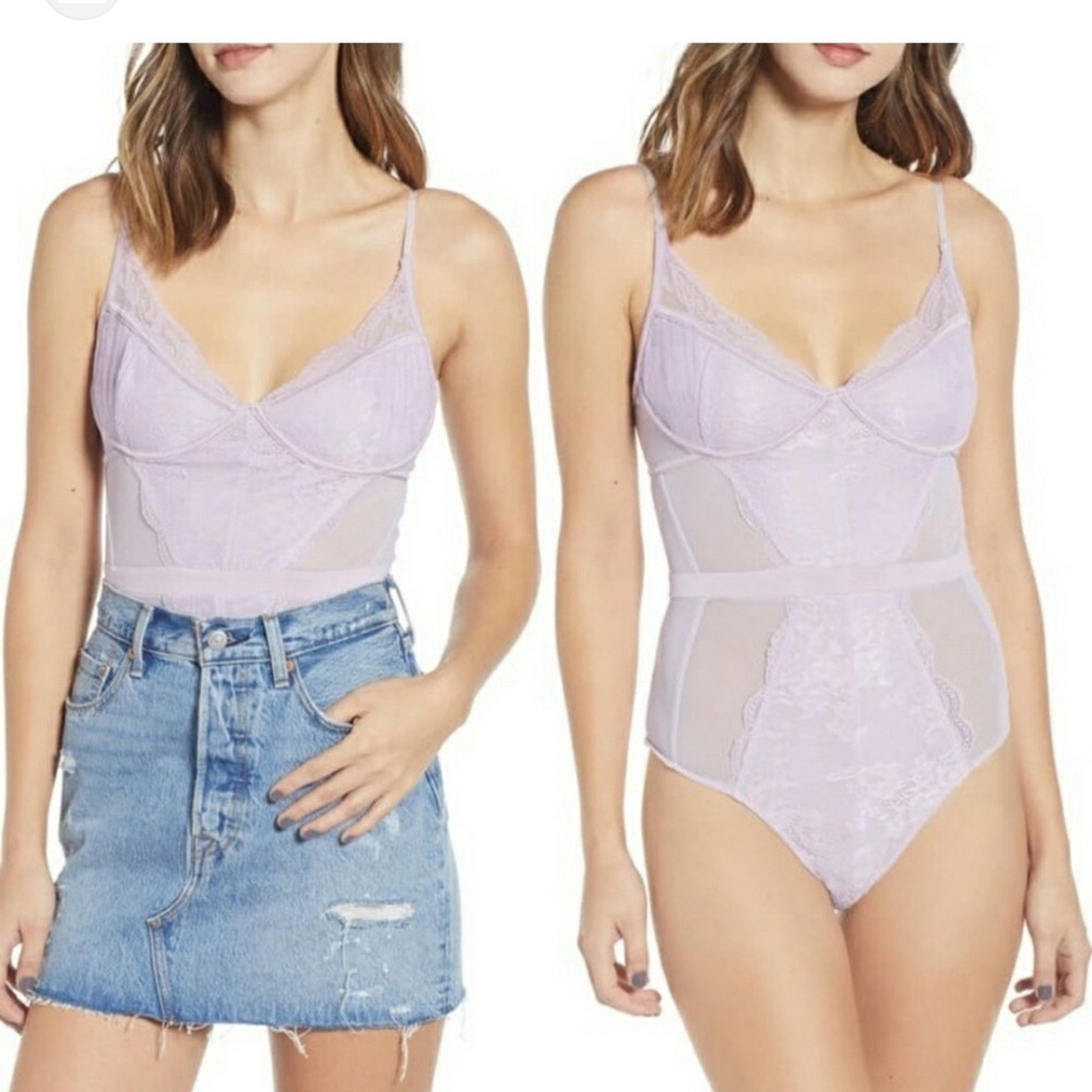 AFRM Black Lace Bodysuit